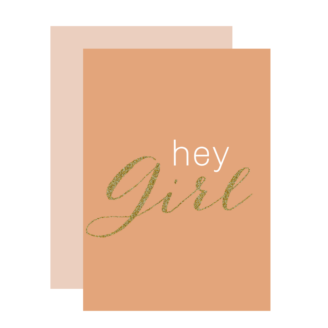 Aims Moon Paperie - Hey Girl Greeting Card