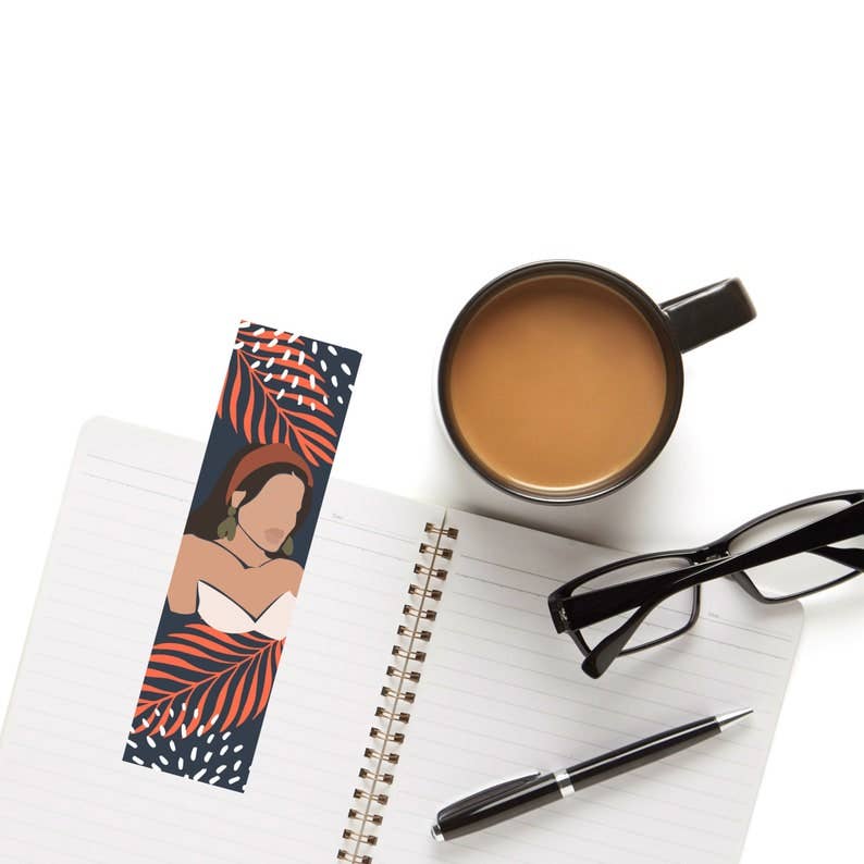 Abstract African American Woman Bookmark - Zella & Co.