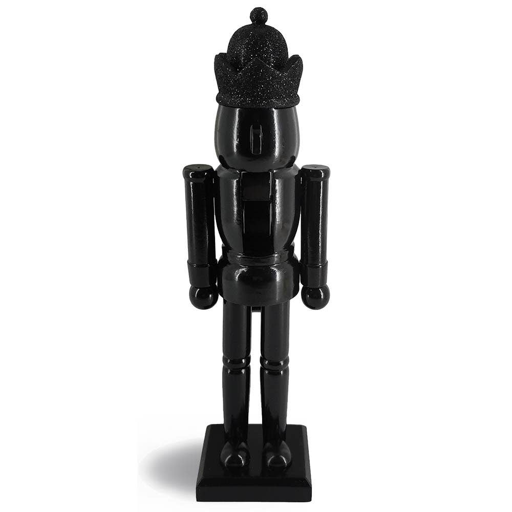 Minimalist Black Trendy King Nutcracker 12 inch