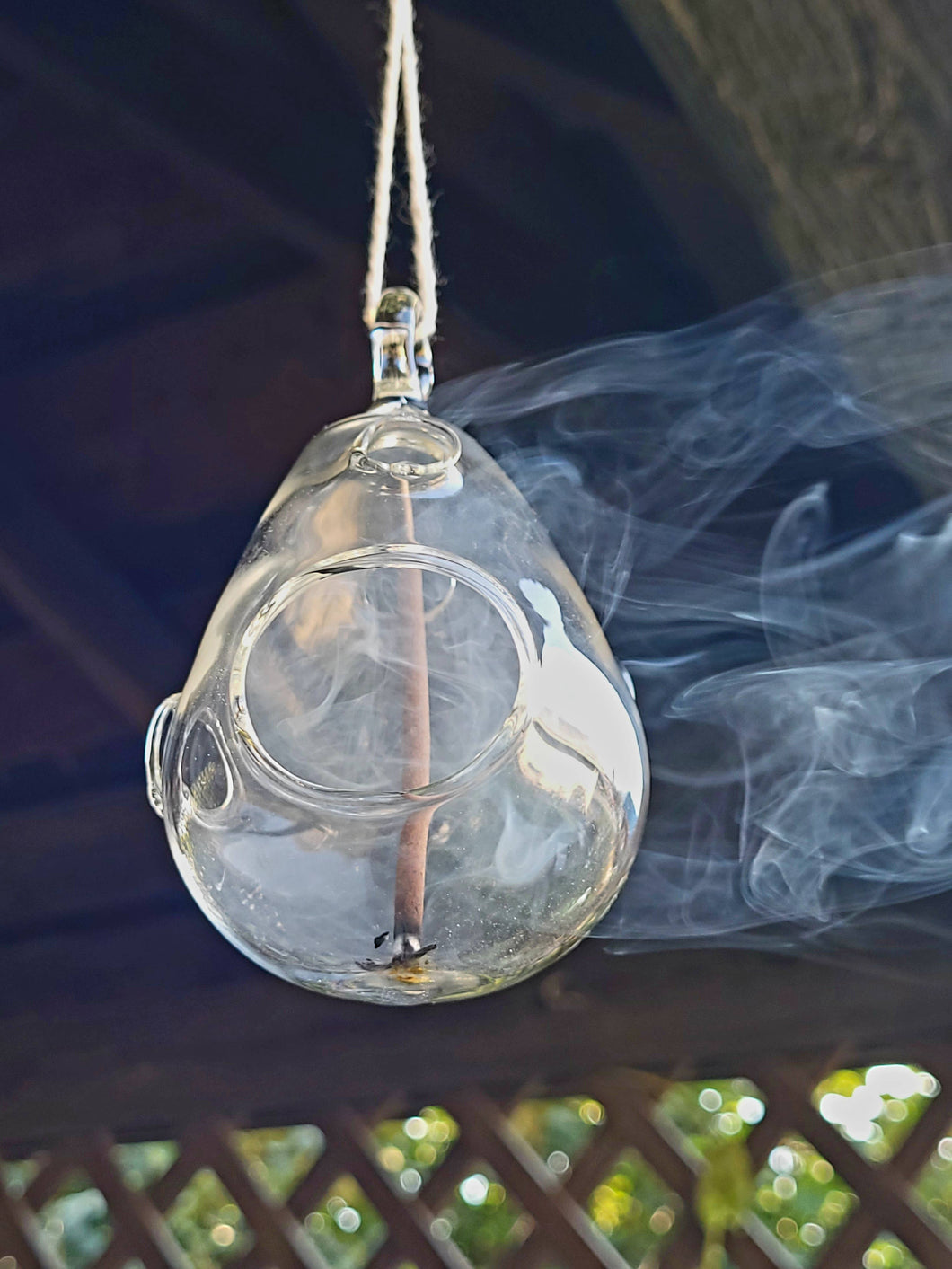 Blown Glass Hanging Incense Holder - AB Glass Designs