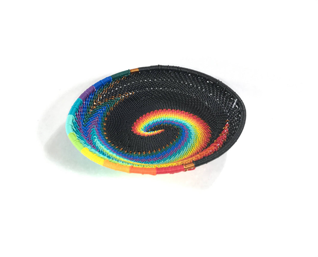 Bridge for Africa - Small Oval Bowl - African Rainbow