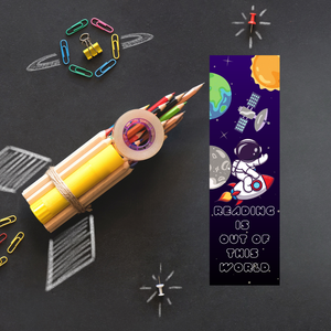 Reading Is Out of This World Astronaut Children's Bookmark