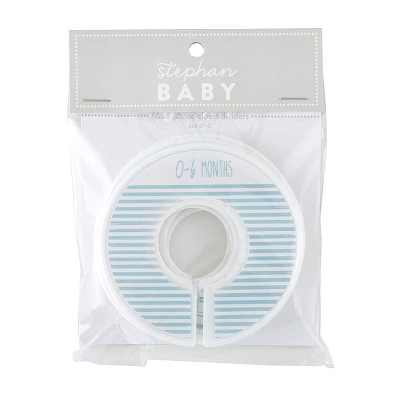 Blue Stripe Closet Dividers