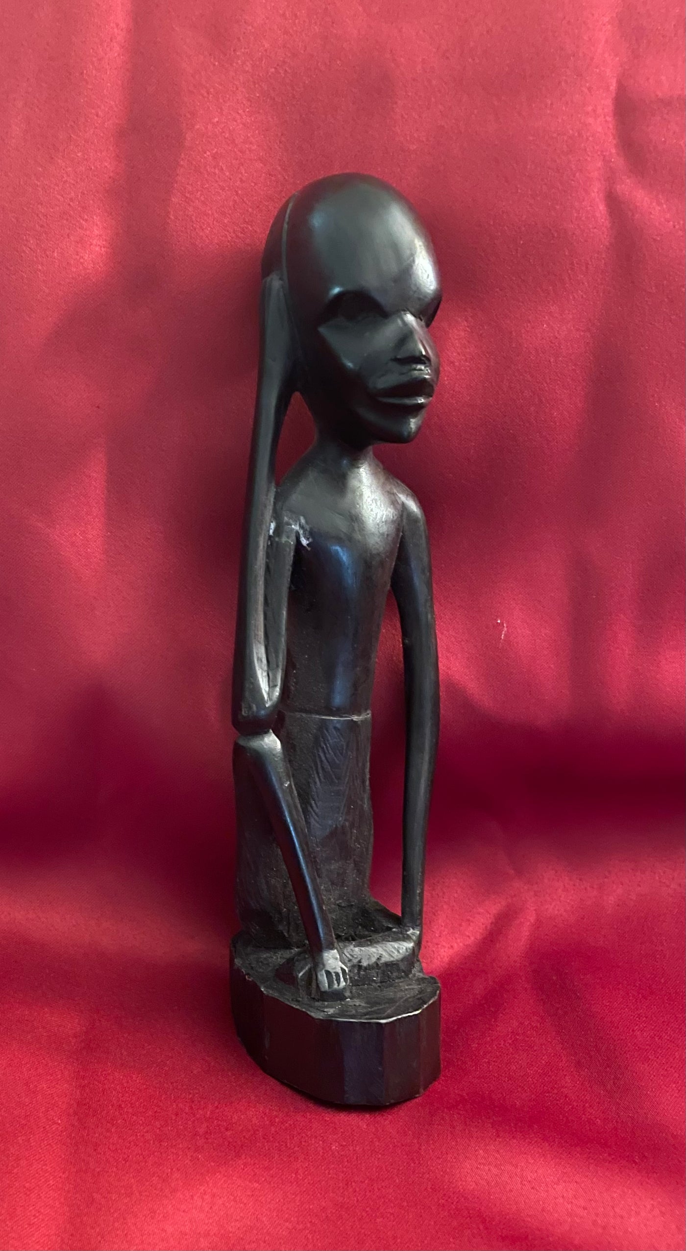 African Ebony Wood Carved Statues