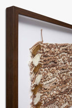 Aries Wood Framed Wall Art- Brown