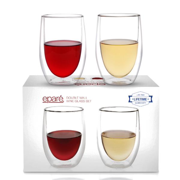 Epare Double-Walled Wine Glasses