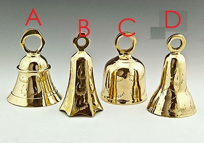 Assorted Brass Bells Set - 4