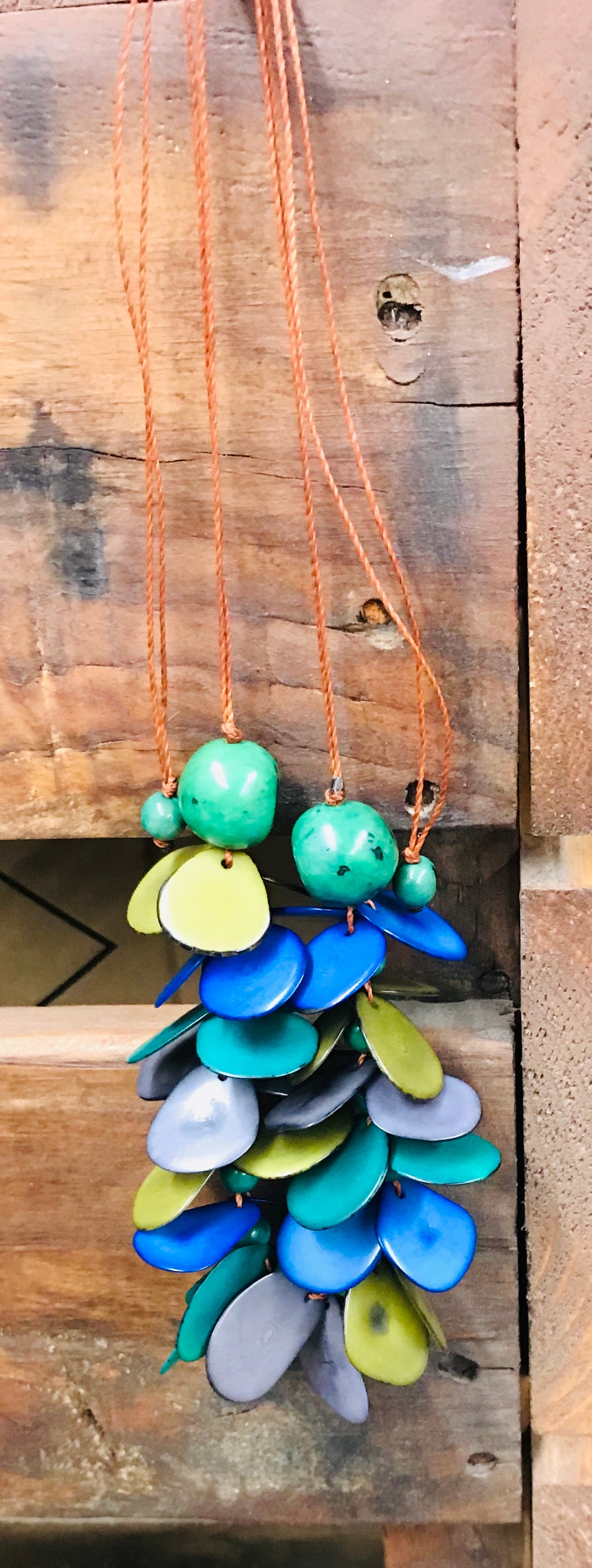 Peruvian Multicolored Tagua Nut Necklace