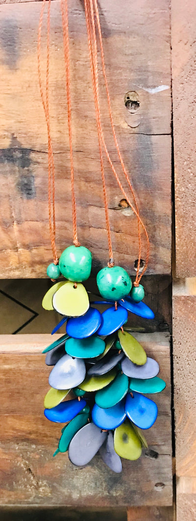 Peruvian Multicolored Tagua Nut Necklace