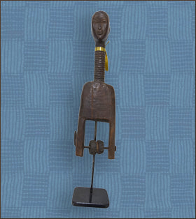 Baule Heddle Pulley slim w/ neck rings-Ivory Coast