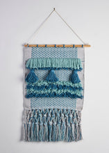 LR Home - Gray and Teal Fringed Wall Hanging
