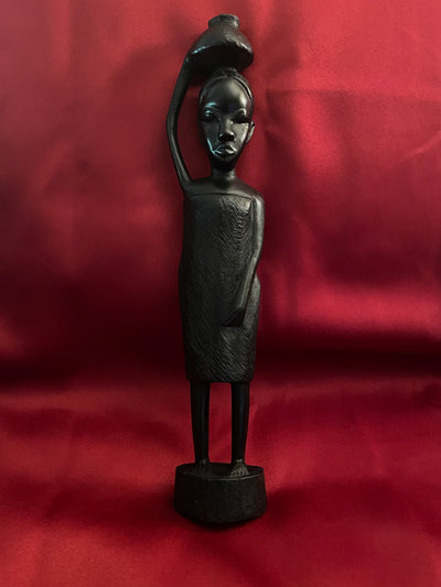 African Ebony Wood Carved Statues