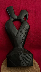 African Ebony Wood Carved Statues
