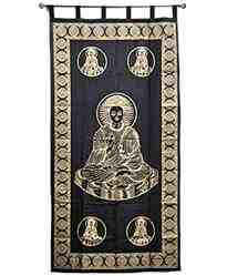 Lord Buddha Curtain (Gold) - 44