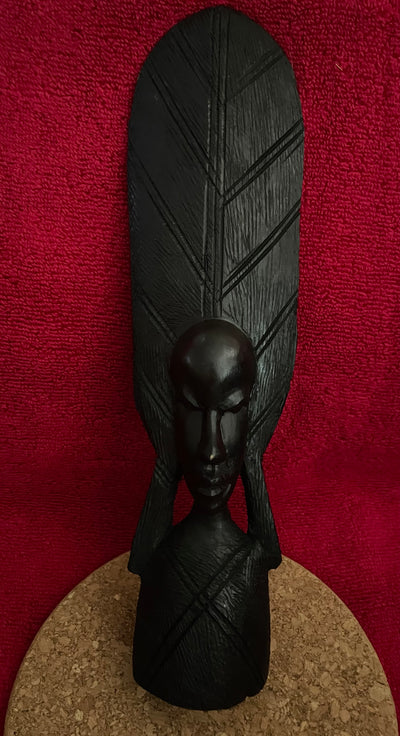 African Ebony Wood Carved Statues