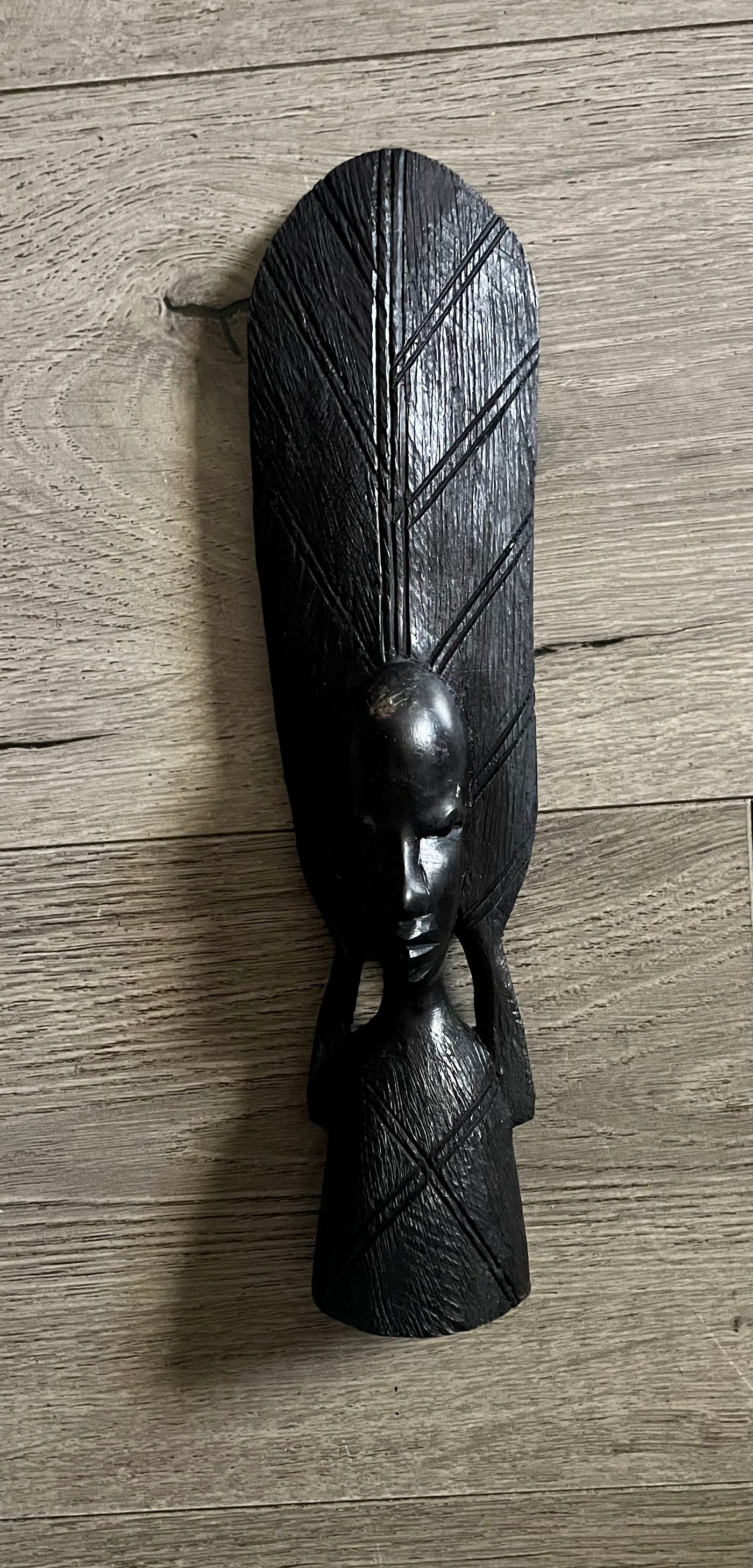 African Ebony Wood Carved Statues