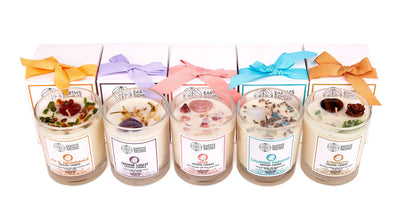 Love-Earths Elements  Crystal Candle