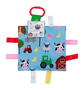 Baby Jack - Lovey Chew Blanket Crinkle Toy Tag Square Sensory