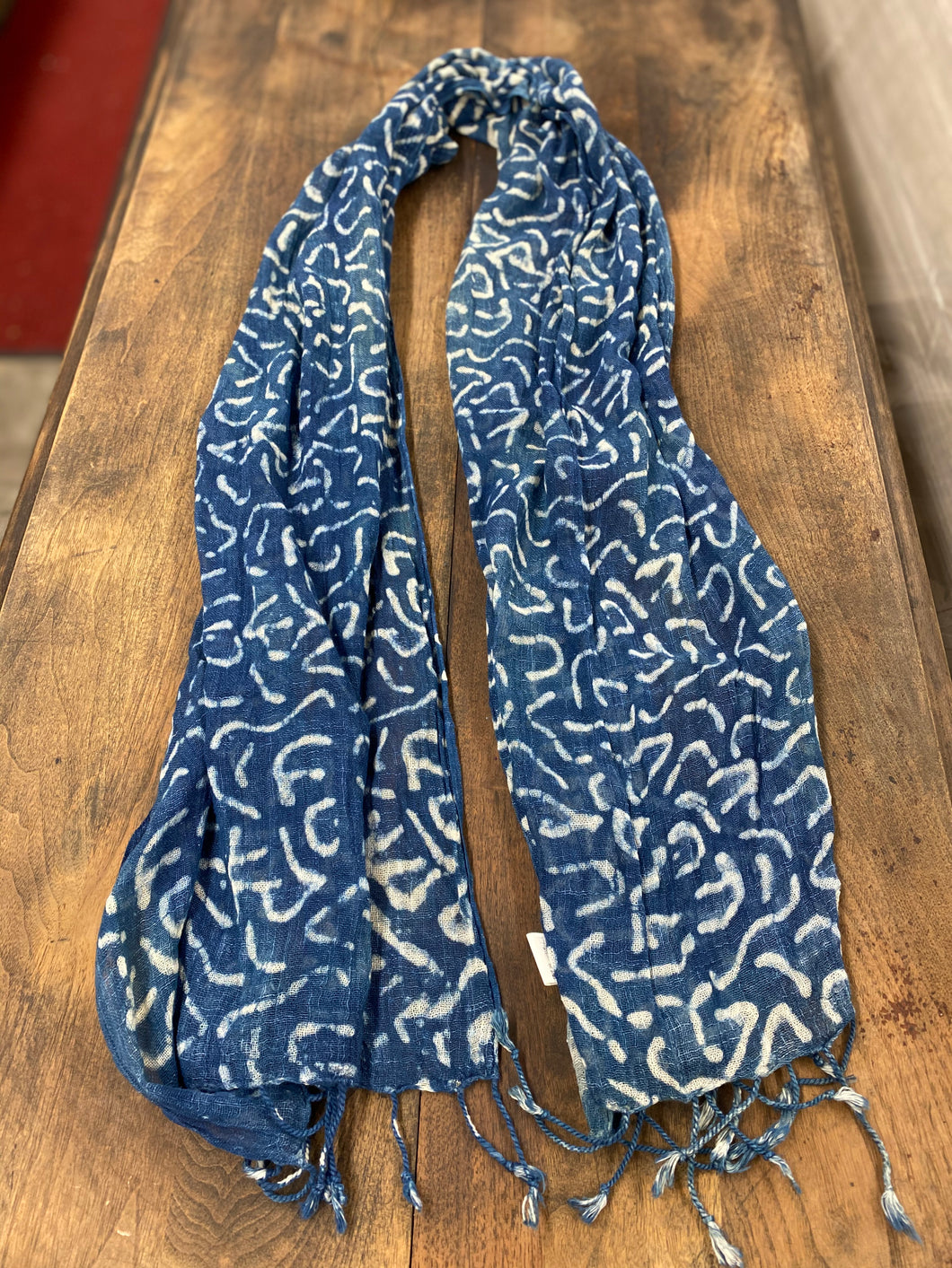 Blue Cotton Scarves