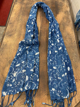 Blue Cotton Scarves