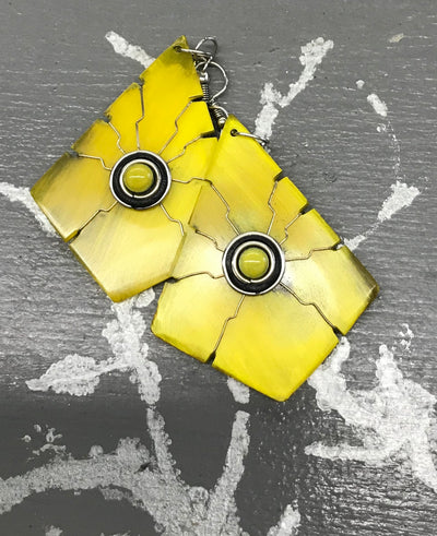 Horn Earrings by Peruvian Art