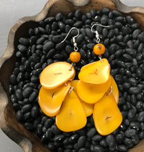 Tagua Nut Organic Nutshell Earrings by Peruvian Art