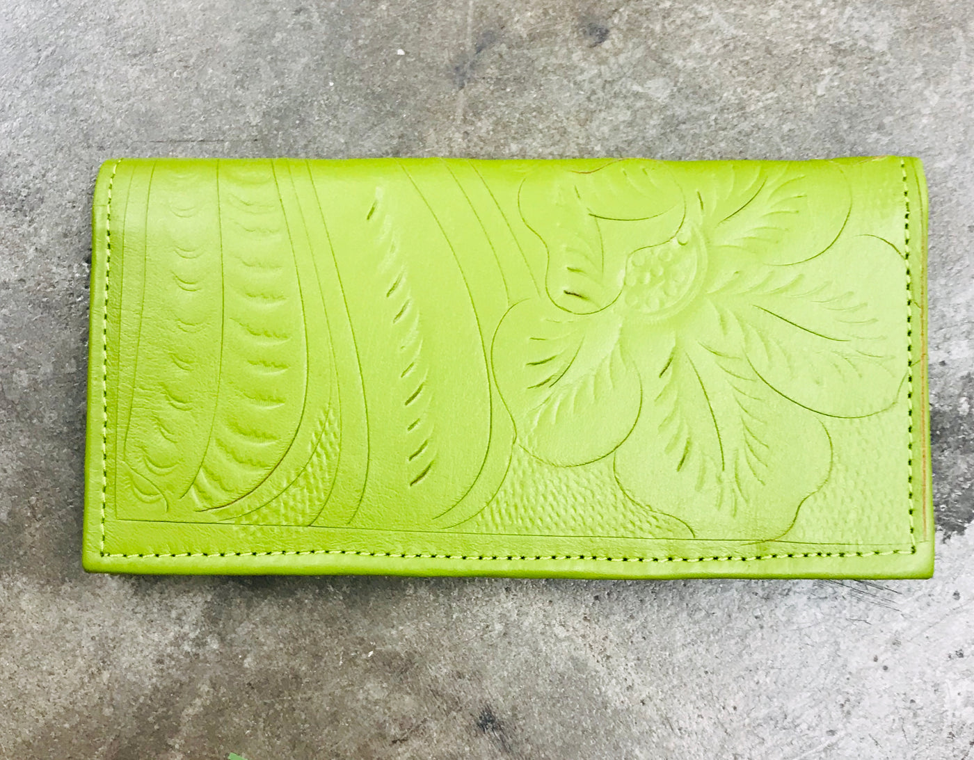 Tooled Checkbook Wallet