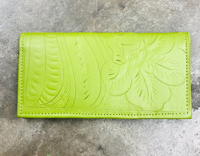 Tooled Checkbook Wallet