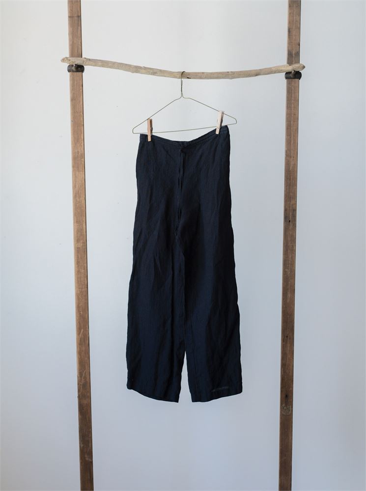 Linen Abigail Pant, Black