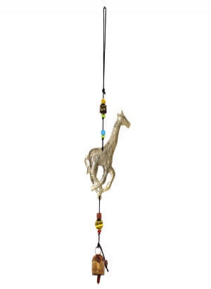 Giraffe - Iron with beads & bells