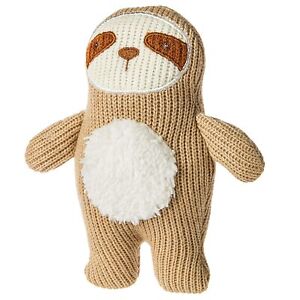 Knitted Nursery Sloth Rattle Toy