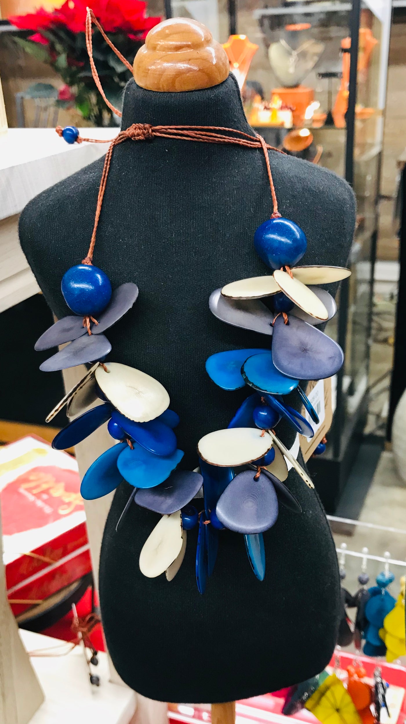 Peruvian Multicolored Tagua Nut Necklace