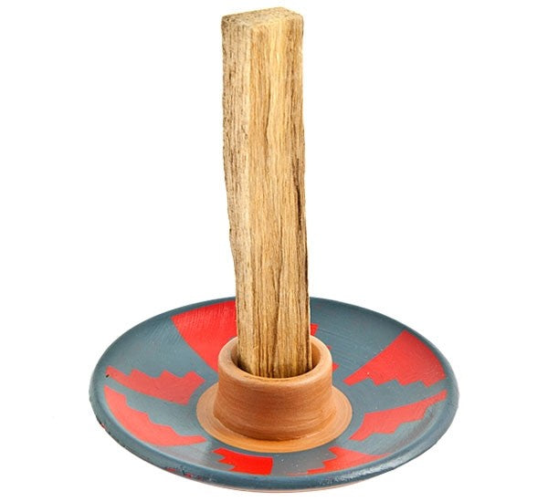 Peruvian Inca Ceramic Dish Burner - 4"D