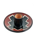 Peruvian Inca Ceramic Dish Burner - 4"D