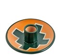 Peruvian Inca Ceramic Dish Burner - 4"D