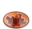 Peruvian Inca Ceramic Dish Burner - 4"D