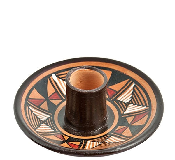 Peruvian Inca Ceramic Dish Burner - 4"D