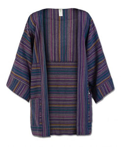 Striped Hippie Woven Jacket