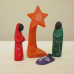 Four Piece Colorful Nativity