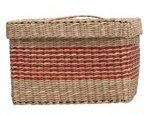 Hand-Woven Seagrass Storage Box w/ Lid