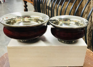 Tibetan Offering Bowl -4"D, 2"H OR 5"D, 2.5 H