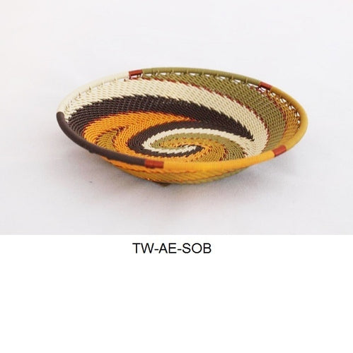Telephone Wire Oval Bowl