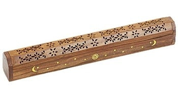 Carved Jumbo Wooden Incense Box