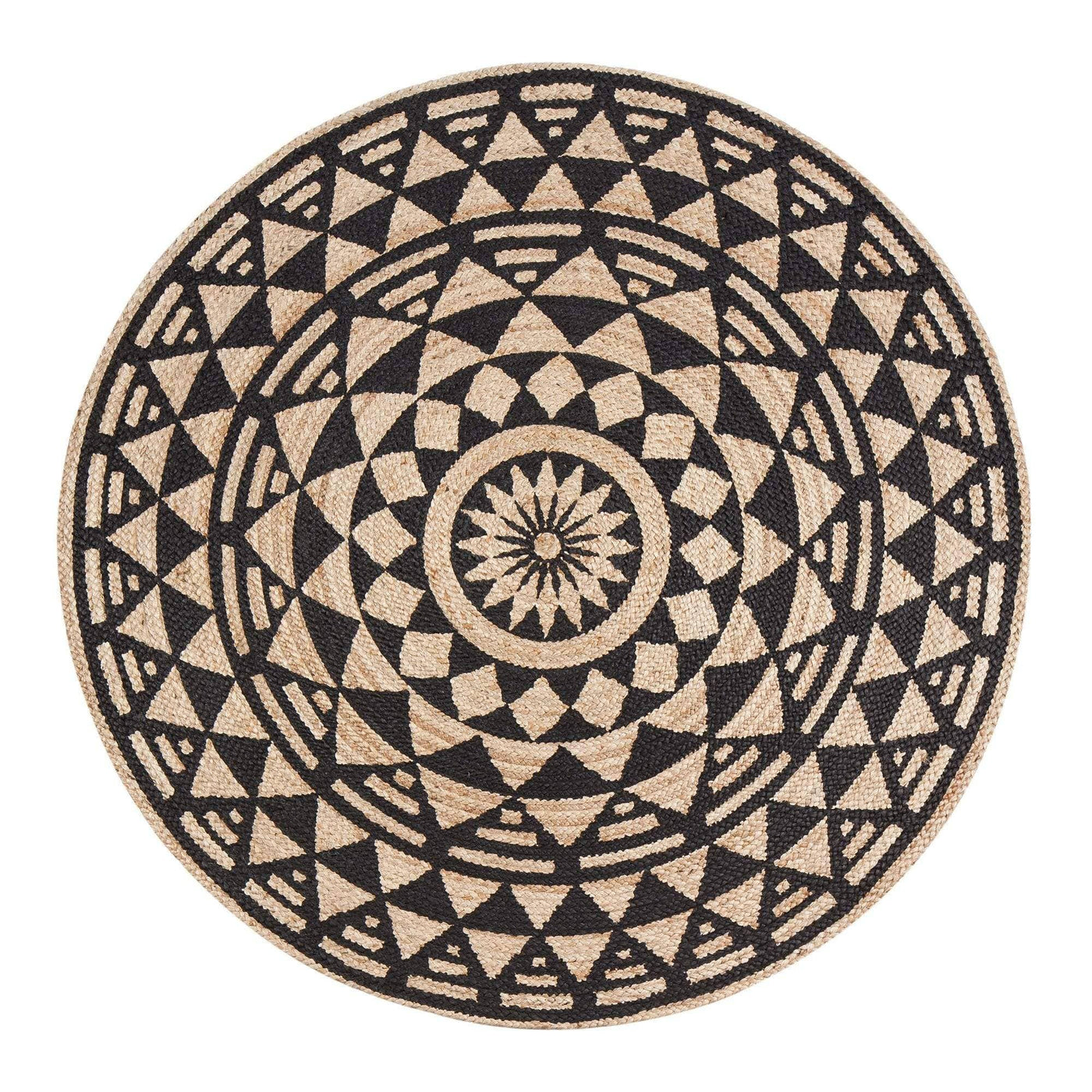Anji Mountain - Pippin Black & Tan Jute Rug