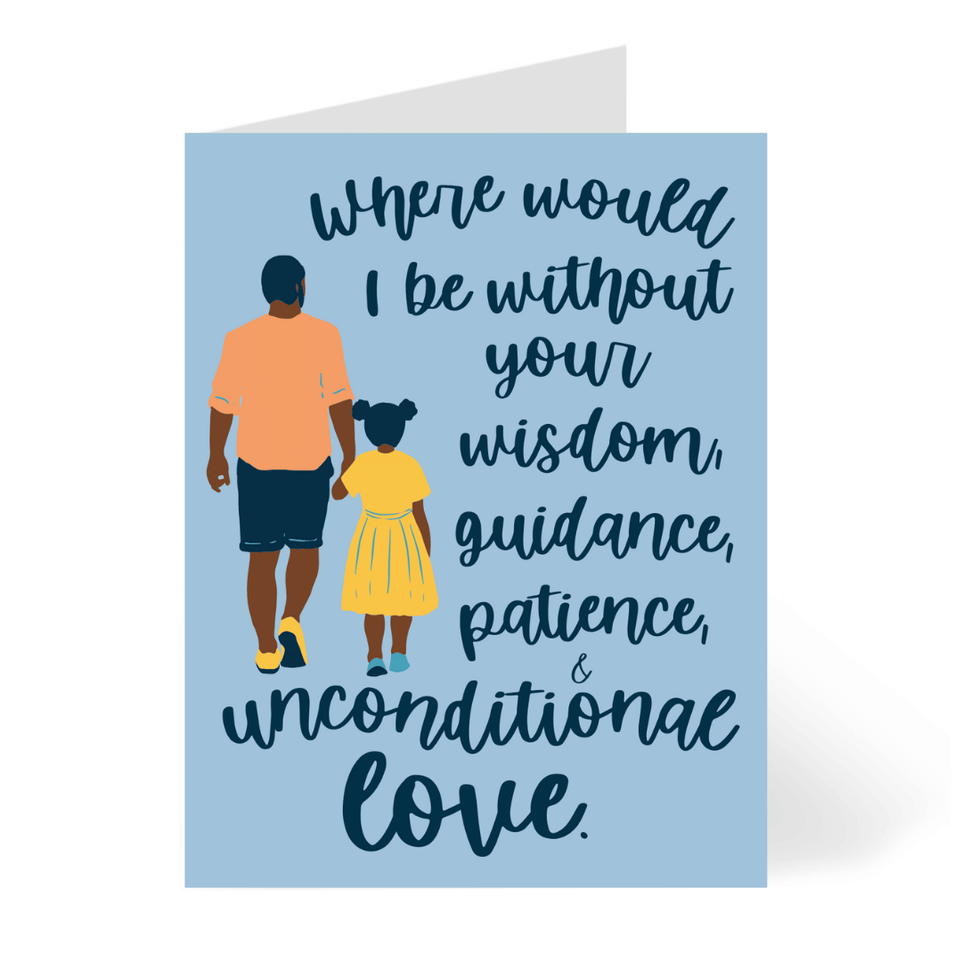 Dad's Love Black Father's Day card