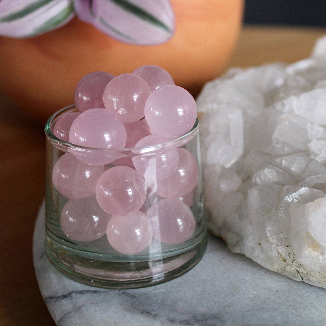 Pebble House - Rose Quartz Mini Sphere (Crystals & Stones)