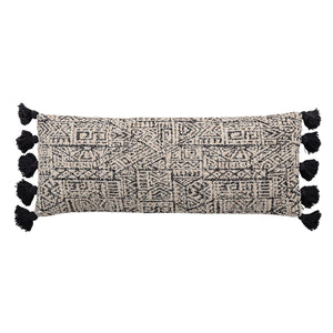 Lumbar Pillow with Thick Tassels