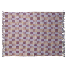 Woven Recycled Cotton Blend Throw with Fringe