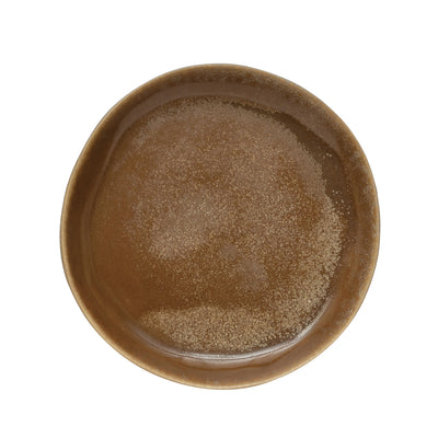 Reactive Glaze Stoneware Round Plate