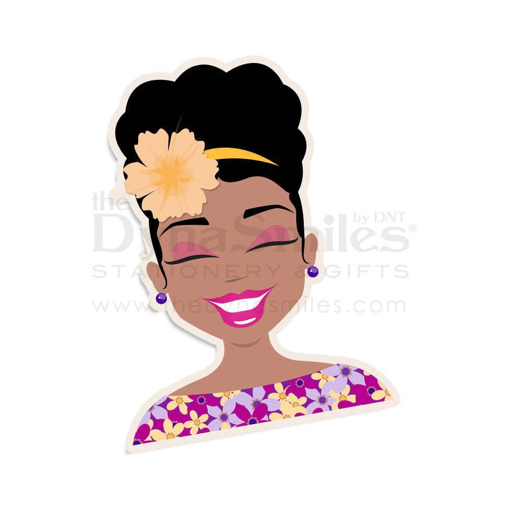 "Ms Precious Petal" Sticker-The DynaSmiles Stationery